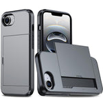 เคสโทรศัพท์กันกระแทกแบบเกราะพร้อมช่องใส่บัตร สำหรับ iPhone 17e / 16e, สำหรับ iPhone 17 Pro Max, สำหรับ iPhone 17 Pro, สำหรับ iPhone 17
