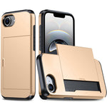 เคสโทรศัพท์กันกระแทกแบบเกราะพร้อมช่องใส่บัตร สำหรับ iPhone 17e / 16e, สำหรับ iPhone 17 Pro Max, สำหรับ iPhone 17 Pro, สำหรับ iPhone 17