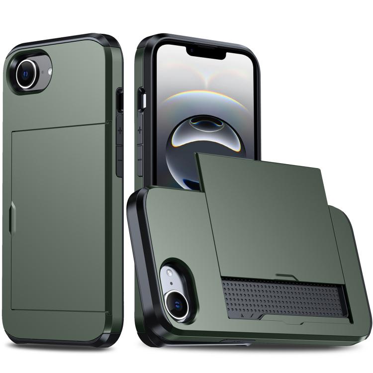 เคสโทรศัพท์กันกระแทกแบบเกราะพร้อมช่องใส่บัตร สำหรับ iPhone 17e / 16e, สำหรับ iPhone 17 Pro Max, สำหรับ iPhone 17 Pro, สำหรับ iPhone 17