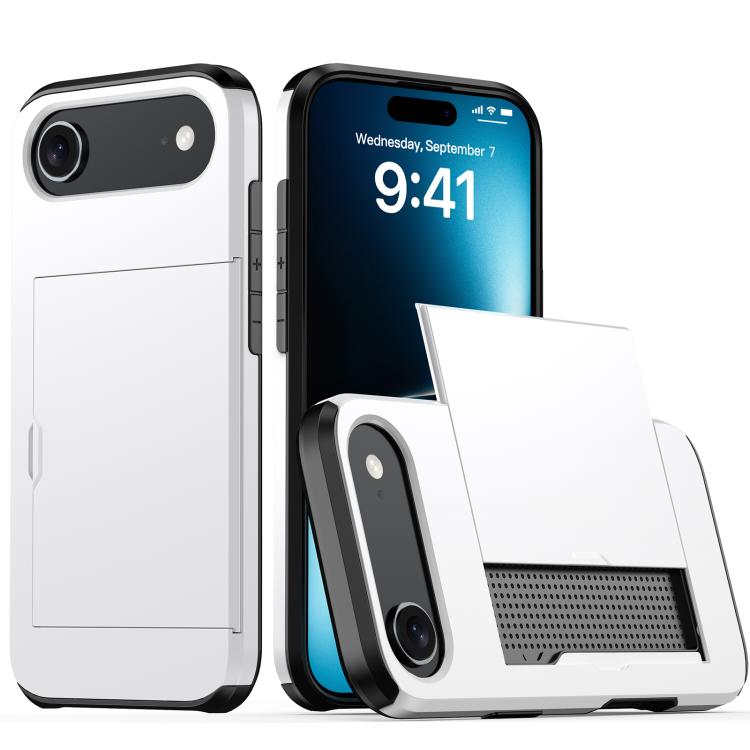 เคสโทรศัพท์กันกระแทกแบบเกราะพร้อมช่องใส่บัตร สำหรับ iPhone Air, สำหรับ iPhone 16 Pro Max, สำหรับ iPhone 16 Pro, สำหรับ iPhone 16 Plus