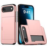 เคสโทรศัพท์กันกระแทกแบบเกราะพร้อมช่องใส่บัตร สำหรับ iPhone Air, สำหรับ iPhone 16 Pro Max, สำหรับ iPhone 16 Pro, สำหรับ iPhone 16 Plus