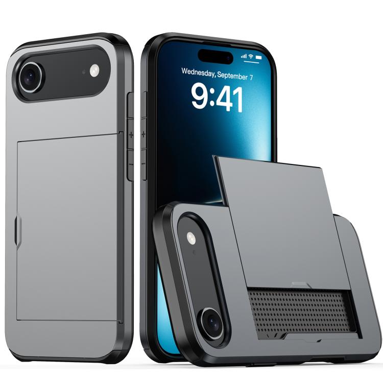 เคสโทรศัพท์กันกระแทกแบบเกราะพร้อมช่องใส่บัตร สำหรับ iPhone Air, สำหรับ iPhone 16 Pro Max, สำหรับ iPhone 16 Pro, สำหรับ iPhone 16 Plus
