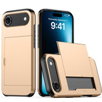 เคสโทรศัพท์กันกระแทกแบบเกราะพร้อมช่องใส่บัตร สำหรับ iPhone Air, สำหรับ iPhone 16 Pro Max, สำหรับ iPhone 16 Pro, สำหรับ iPhone 16 Plus