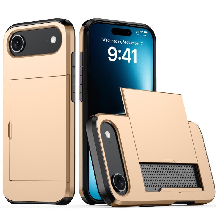 เคสโทรศัพท์กันกระแทกแบบเกราะพร้อมช่องใส่บัตร สำหรับ iPhone Air, สำหรับ iPhone 16 Pro Max, สำหรับ iPhone 16 Pro, สำหรับ iPhone 16 Plus