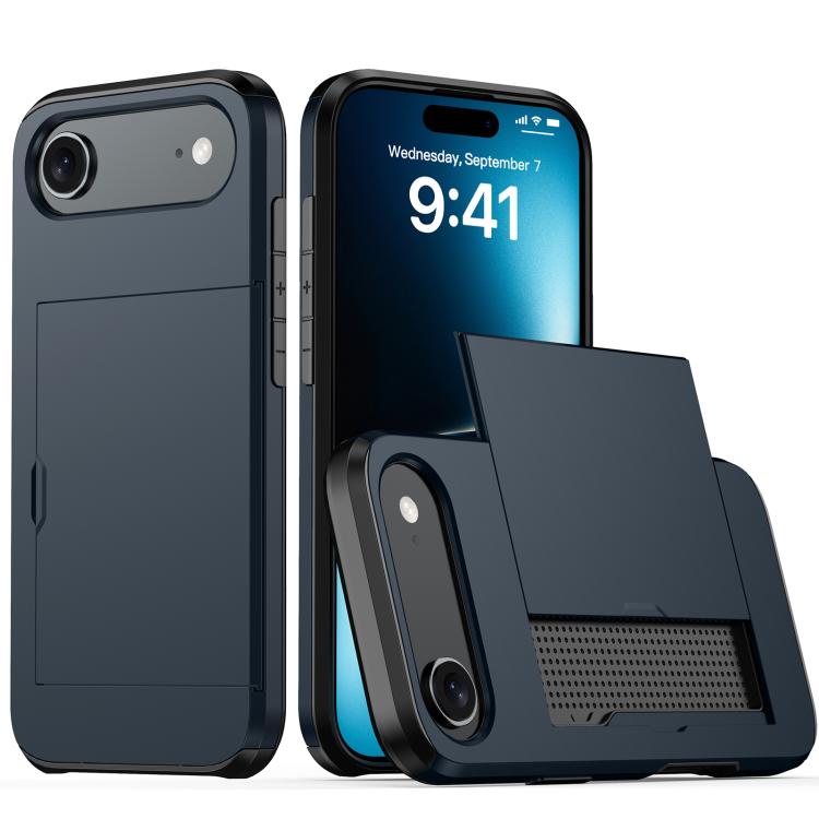 เคสโทรศัพท์กันกระแทกแบบเกราะพร้อมช่องใส่บัตร สำหรับ iPhone Air, สำหรับ iPhone 16 Pro Max, สำหรับ iPhone 16 Pro, สำหรับ iPhone 16 Plus
