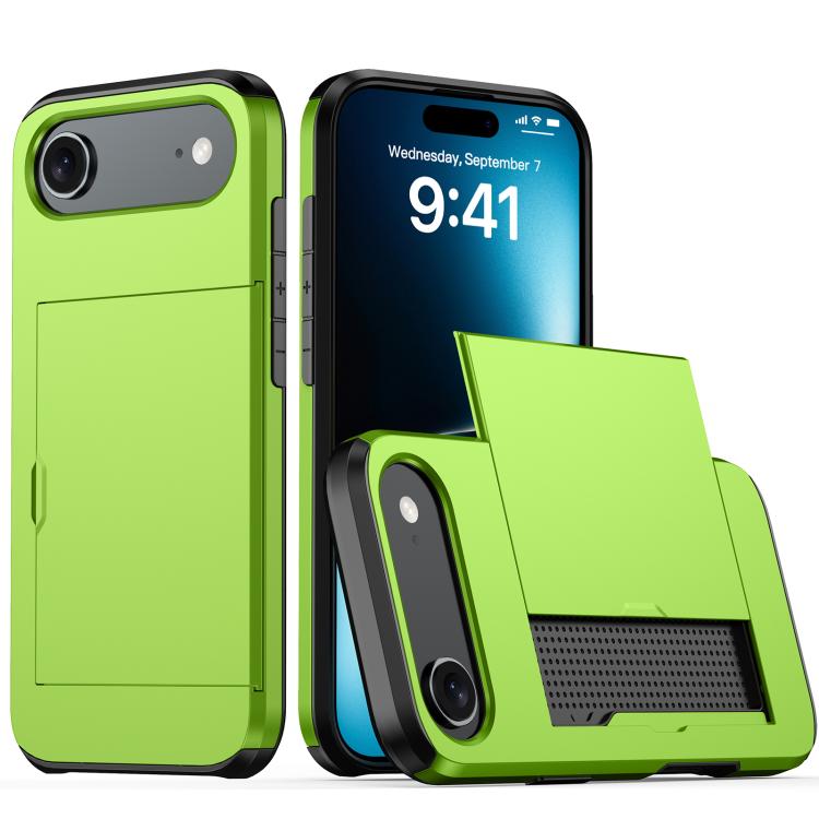 เคสโทรศัพท์กันกระแทกแบบเกราะพร้อมช่องใส่บัตร สำหรับ iPhone Air, สำหรับ iPhone 16 Pro Max, สำหรับ iPhone 16 Pro, สำหรับ iPhone 16 Plus
