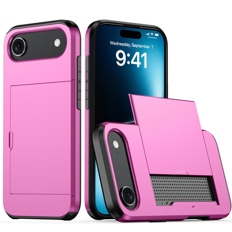 เคสโทรศัพท์กันกระแทกแบบเกราะพร้อมช่องใส่บัตร สำหรับ iPhone Air, สำหรับ iPhone 16 Pro Max, สำหรับ iPhone 16 Pro, สำหรับ iPhone 16 Plus