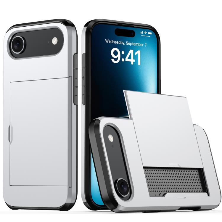 เคสโทรศัพท์กันกระแทกแบบเกราะพร้อมช่องใส่บัตร สำหรับ iPhone Air, สำหรับ iPhone 16 Pro Max, สำหรับ iPhone 16 Pro, สำหรับ iPhone 16 Plus