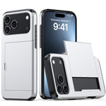 เคสโทรศัพท์กันกระแทกแบบเกราะพร้อมช่องใส่บัตร สำหรับ iPhone 17e / 16e, สำหรับ iPhone 17 Pro Max, สำหรับ iPhone 17 Pro, สำหรับ iPhone 17