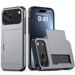 เคสโทรศัพท์กันกระแทกแบบเกราะพร้อมช่องใส่บัตร สำหรับ iPhone 17e / 16e, สำหรับ iPhone 17 Pro Max, สำหรับ iPhone 17 Pro, สำหรับ iPhone 17