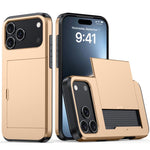 เคสโทรศัพท์กันกระแทกแบบเกราะพร้อมช่องใส่บัตร สำหรับ iPhone 17e / 16e, สำหรับ iPhone 17 Pro Max, สำหรับ iPhone 17 Pro, สำหรับ iPhone 17