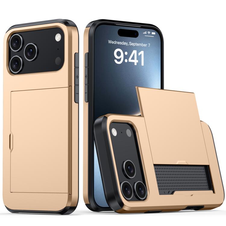 เคสโทรศัพท์กันกระแทกแบบเกราะพร้อมช่องใส่บัตร สำหรับ iPhone 17e / 16e, สำหรับ iPhone 17 Pro Max, สำหรับ iPhone 17 Pro, สำหรับ iPhone 17