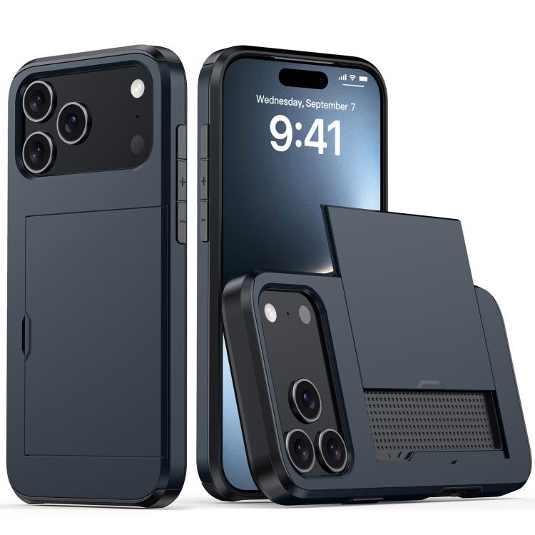 เคสโทรศัพท์กันกระแทกแบบเกราะพร้อมช่องใส่บัตร สำหรับ iPhone 17e / 16e, สำหรับ iPhone 17 Pro Max, สำหรับ iPhone 17 Pro, สำหรับ iPhone 17