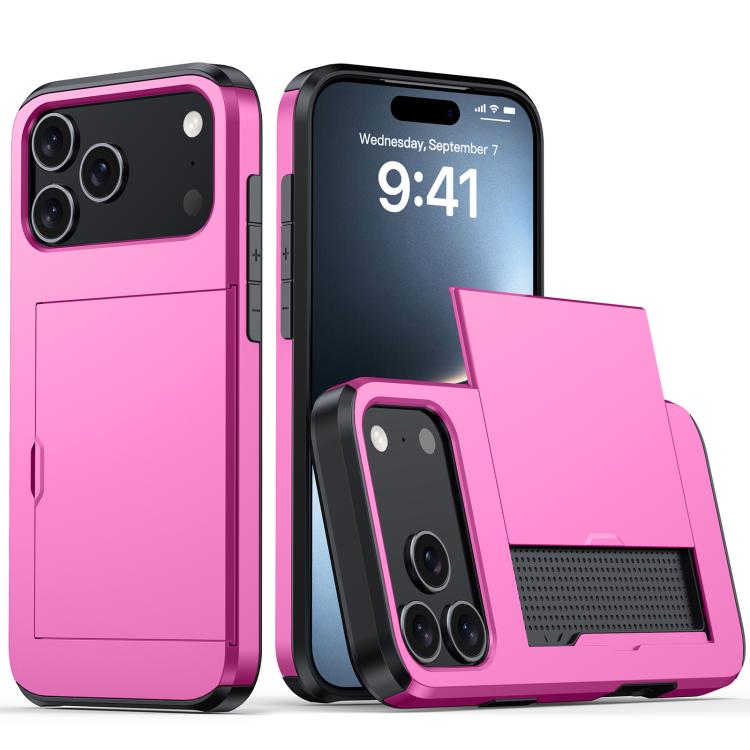 เคสโทรศัพท์กันกระแทกแบบเกราะพร้อมช่องใส่บัตร สำหรับ iPhone 17e / 16e, สำหรับ iPhone 17 Pro Max, สำหรับ iPhone 17 Pro, สำหรับ iPhone 17