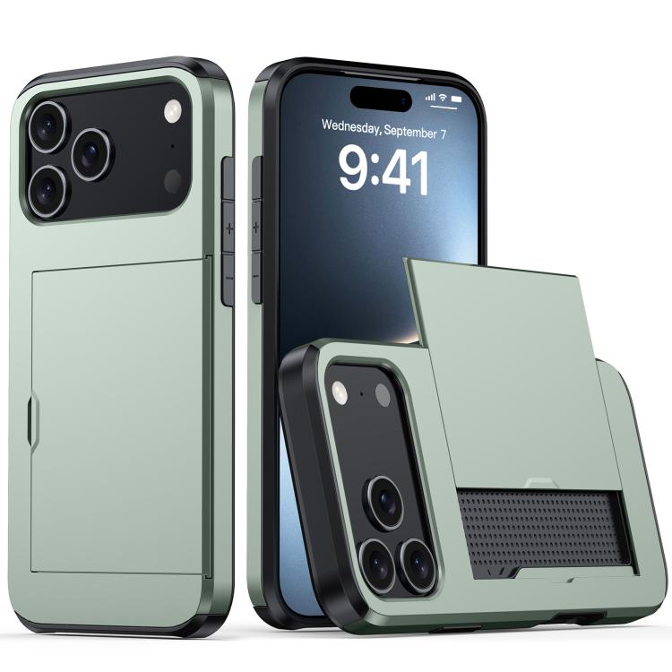 เคสโทรศัพท์กันกระแทกแบบเกราะพร้อมช่องใส่บัตร สำหรับ iPhone 17e / 16e, สำหรับ iPhone 17 Pro Max, สำหรับ iPhone 17 Pro, สำหรับ iPhone 17