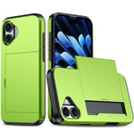 เคสโทรศัพท์กันกระแทกแบบเกราะพร้อมช่องใส่บัตร สำหรับ iPhone 17e / 16e, สำหรับ iPhone 17 Pro Max, สำหรับ iPhone 17 Pro, สำหรับ iPhone 17