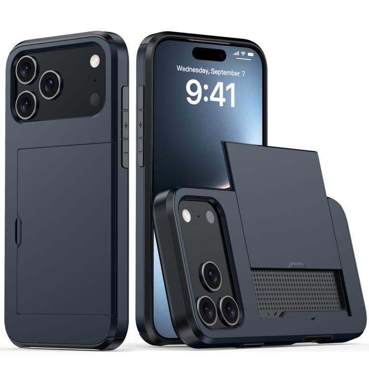 เคสโทรศัพท์กันกระแทกแบบเกราะพร้อมช่องใส่บัตร สำหรับ iPhone 17e / 16e, สำหรับ iPhone 17 Pro Max, สำหรับ iPhone 17 Pro, สำหรับ iPhone 17