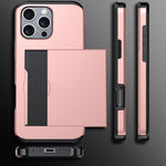 เคสโทรศัพท์กันกระแทกแบบเกราะพร้อมช่องใส่บัตร สำหรับ iPhone 16
