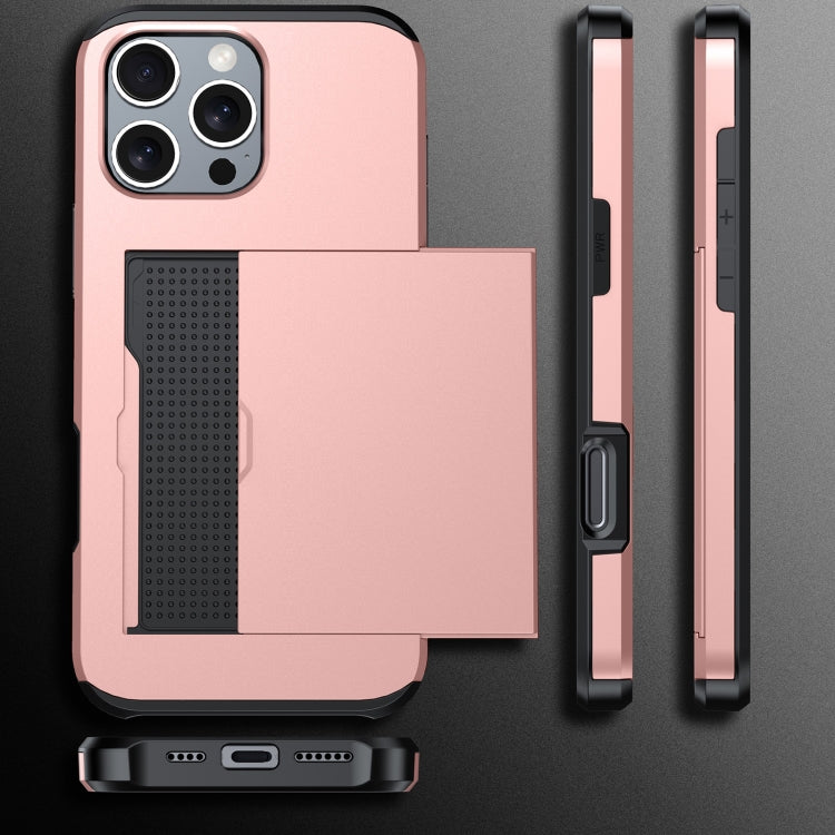 เคสโทรศัพท์กันกระแทกแบบเกราะพร้อมช่องใส่บัตร สำหรับ iPhone 16