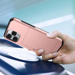เคสโทรศัพท์กันกระแทกแบบเกราะพร้อมช่องใส่บัตร สำหรับ iPhone 16