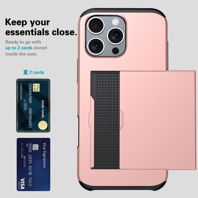 เคสโทรศัพท์กันกระแทกแบบเกราะพร้อมช่องใส่บัตร สำหรับ iPhone 17e / 16e, สำหรับ iPhone 17 Pro Max, สำหรับ iPhone 17 Pro, สำหรับ iPhone 17
