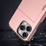 เคสโทรศัพท์กันกระแทกแบบเกราะพร้อมช่องใส่บัตร สำหรับ iPhone Air, สำหรับ iPhone 16 Pro Max, สำหรับ iPhone 16 Pro, สำหรับ iPhone 16 Plus