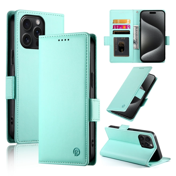 เคสโทรศัพท์หนังด้านแบบแม็กเนติกพร้อมหัวเข็มขัดข้าง สำหรับ iPhone 16 Pro, สำหรับ iPhone 16 Plus, สำหรับ iPhone 16, สำหรับ iPhone 15 Pro Max, สำหรับ iPhone 15 Pro, สำหรับ iPhone 15 Plus