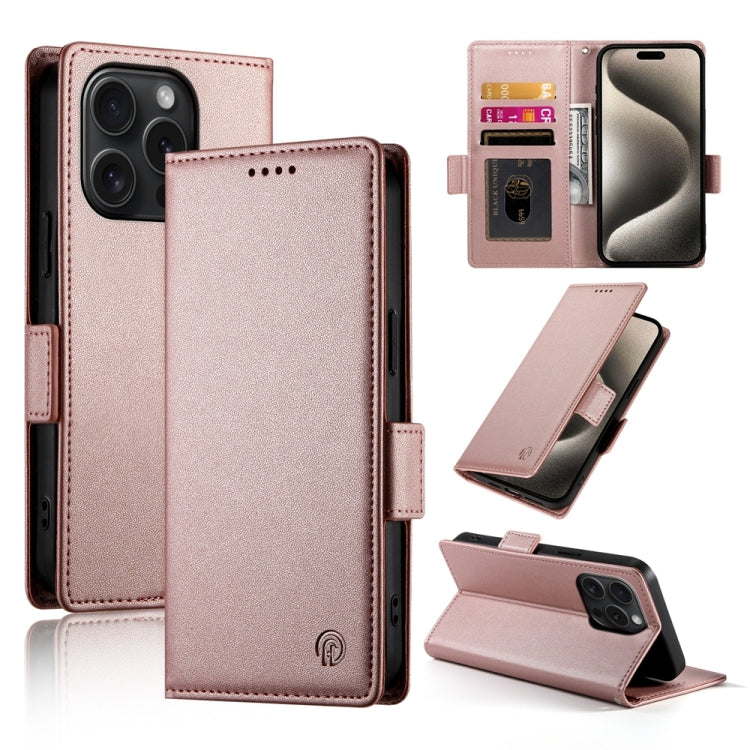 เคสโทรศัพท์หนังด้านแบบแม็กเนติกพร้อมหัวเข็มขัดข้าง สำหรับ iPhone 16 Pro, สำหรับ iPhone 16 Plus, สำหรับ iPhone 16, สำหรับ iPhone 15 Pro Max, สำหรับ iPhone 15 Pro, สำหรับ iPhone 15 Plus