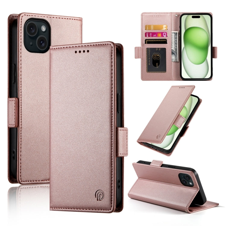 เคสโทรศัพท์หนังด้านแบบแม็กเนติกพร้อมหัวเข็มขัดข้าง สำหรับ iPhone 16 Pro, สำหรับ iPhone 16 Plus, สำหรับ iPhone 16, สำหรับ iPhone 15 Pro Max, สำหรับ iPhone 15 Pro, สำหรับ iPhone 15 Plus