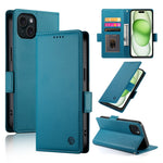 เคสโทรศัพท์หนังด้านแบบแม็กเนติกพร้อมหัวเข็มขัดข้าง สำหรับ iPhone 16 Pro, สำหรับ iPhone 16 Plus, สำหรับ iPhone 16, สำหรับ iPhone 15 Pro Max, สำหรับ iPhone 15 Pro, สำหรับ iPhone 15 Plus