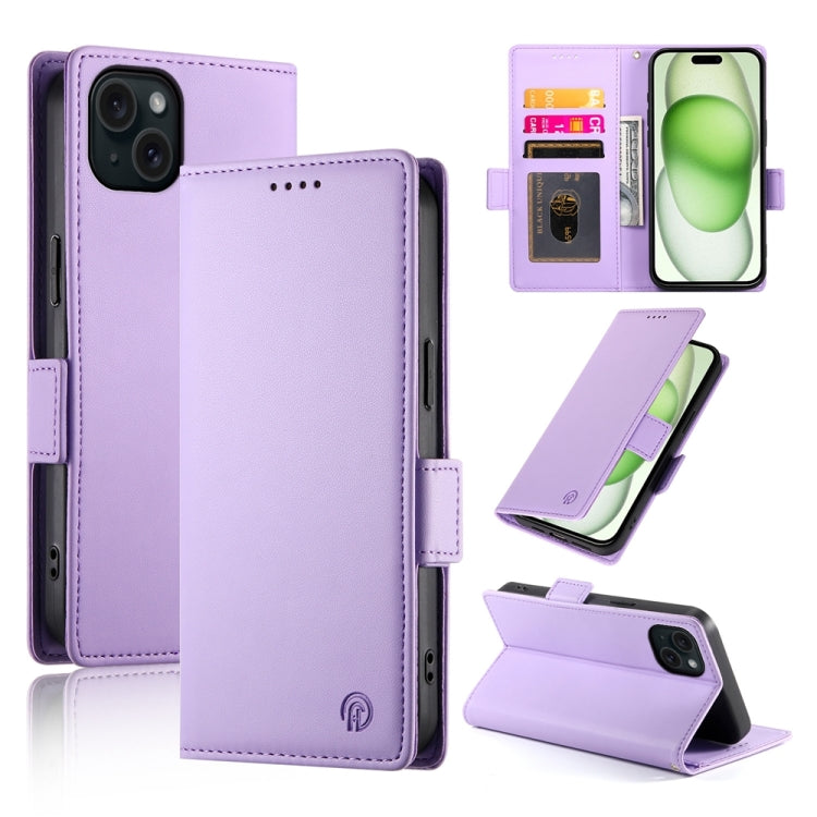 เคสโทรศัพท์หนังด้านแบบแม็กเนติกพร้อมหัวเข็มขัดข้าง สำหรับ iPhone 16 Pro, สำหรับ iPhone 16 Plus, สำหรับ iPhone 16, สำหรับ iPhone 15 Pro Max, สำหรับ iPhone 15 Pro, สำหรับ iPhone 15 Plus
