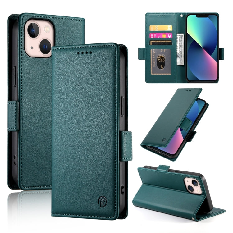 Side Buckle Magnetic Frosted Leather Phone Case, For iPhone 13 Pro Max, For iPhone 13 Pro, For iPhone 13, For iPhone 13 mini, For iPhone 12 / 12 Pro, For iPhone 12 Pro Max