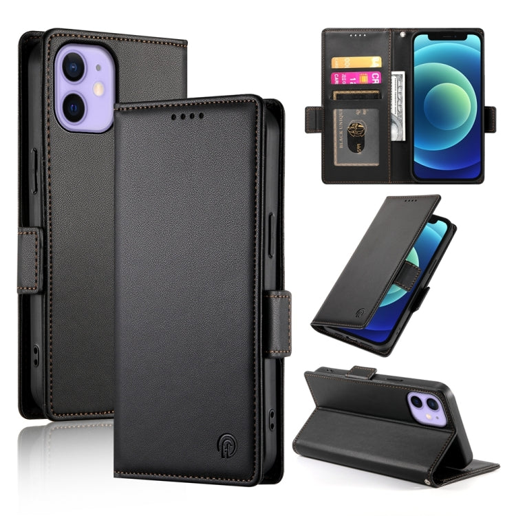 เคสโทรศัพท์หนังด้านแบบแม็กเนติกพร้อมหัวเข็มขัดข้าง สำหรับ iPhone 12 mini, สำหรับ iPhone 11 Pro Max, สำหรับ iPhone 11, สำหรับ iPhone 11 Pro, สำหรับ iPhone X / XS, สำหรับ iPhone XR