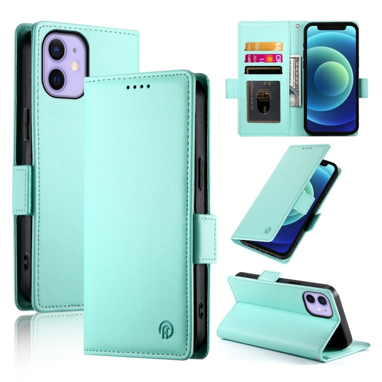 เคสโทรศัพท์หนังด้านแบบแม็กเนติกพร้อมหัวเข็มขัดข้าง สำหรับ iPhone 12 mini, สำหรับ iPhone 11 Pro Max, สำหรับ iPhone 11, สำหรับ iPhone 11 Pro, สำหรับ iPhone X / XS, สำหรับ iPhone XR