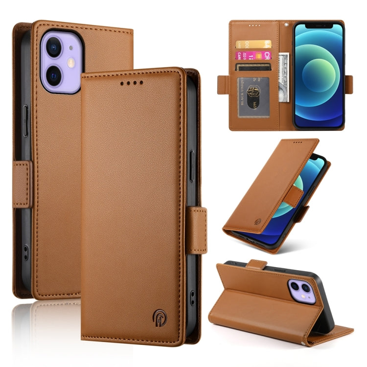 เคสโทรศัพท์หนังด้านแบบแม็กเนติกพร้อมหัวเข็มขัดข้าง สำหรับ iPhone 12 mini, สำหรับ iPhone 11 Pro Max, สำหรับ iPhone 11, สำหรับ iPhone 11 Pro, สำหรับ iPhone X / XS, สำหรับ iPhone XR