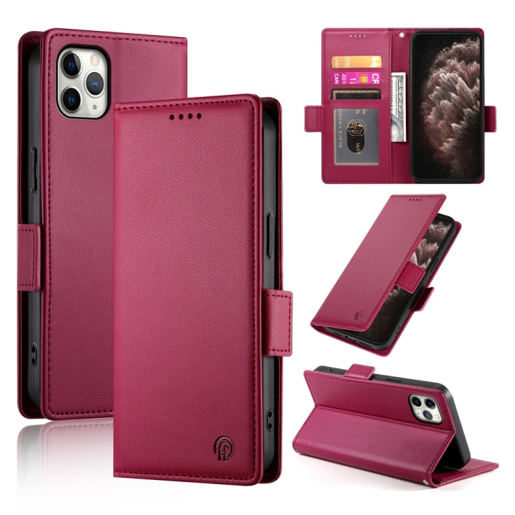 เคสโทรศัพท์หนังด้านแบบแม็กเนติกพร้อมหัวเข็มขัดข้าง สำหรับ iPhone 12 mini, สำหรับ iPhone 11 Pro Max, สำหรับ iPhone 11, สำหรับ iPhone 11 Pro, สำหรับ iPhone X / XS, สำหรับ iPhone XR