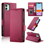 เคสโทรศัพท์หนังด้านแบบแม็กเนติกพร้อมหัวเข็มขัดข้าง สำหรับ iPhone 12 mini, สำหรับ iPhone 11 Pro Max, สำหรับ iPhone 11, สำหรับ iPhone 11 Pro, สำหรับ iPhone X / XS, สำหรับ iPhone XR