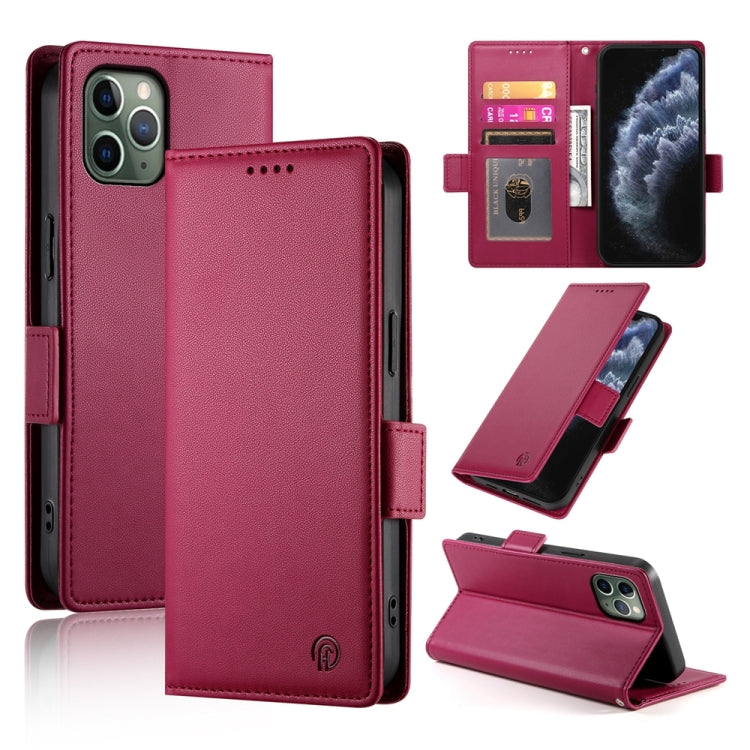 เคสโทรศัพท์หนังด้านแบบแม็กเนติกพร้อมหัวเข็มขัดข้าง สำหรับ iPhone 12 mini, สำหรับ iPhone 11 Pro Max, สำหรับ iPhone 11, สำหรับ iPhone 11 Pro, สำหรับ iPhone X / XS, สำหรับ iPhone XR