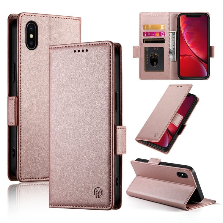 เคสโทรศัพท์หนังด้านแบบแม็กเนติกพร้อมหัวเข็มขัดข้าง สำหรับ iPhone 12 mini, สำหรับ iPhone 11 Pro Max, สำหรับ iPhone 11, สำหรับ iPhone 11 Pro, สำหรับ iPhone X / XS, สำหรับ iPhone XR