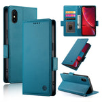 เคสโทรศัพท์หนังด้านแบบแม็กเนติกพร้อมหัวเข็มขัดข้าง สำหรับ iPhone 12 mini, สำหรับ iPhone 11 Pro Max, สำหรับ iPhone 11, สำหรับ iPhone 11 Pro, สำหรับ iPhone X / XS, สำหรับ iPhone XR