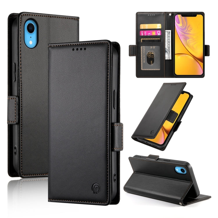 เคสโทรศัพท์หนังด้านแบบแม็กเนติกพร้อมหัวเข็มขัดข้าง สำหรับ iPhone 12 mini, สำหรับ iPhone 11 Pro Max, สำหรับ iPhone 11, สำหรับ iPhone 11 Pro, สำหรับ iPhone X / XS, สำหรับ iPhone XR