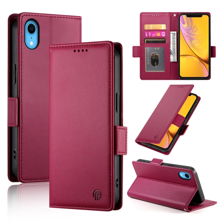 เคสโทรศัพท์หนังด้านแบบแม็กเนติกพร้อมหัวเข็มขัดข้าง สำหรับ iPhone 12 mini, สำหรับ iPhone 11 Pro Max, สำหรับ iPhone 11, สำหรับ iPhone 11 Pro, สำหรับ iPhone X / XS, สำหรับ iPhone XR