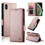 เคสโทรศัพท์หนังด้านแม่เหล็กพร้อมหัวเข็มขัดข้าง สำหรับ iPhone XS Max, สำหรับ iPhone 8 Plus / 7 Plus