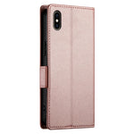 เคสโทรศัพท์หนังด้านแม่เหล็กพร้อมหัวเข็มขัดข้าง สำหรับ iPhone XS Max, สำหรับ iPhone 8 Plus / 7 Plus