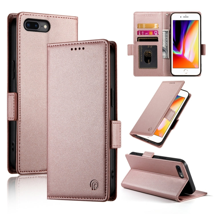 เคสโทรศัพท์หนังด้านแม่เหล็กพร้อมหัวเข็มขัดข้าง สำหรับ iPhone XS Max, สำหรับ iPhone 8 Plus / 7 Plus