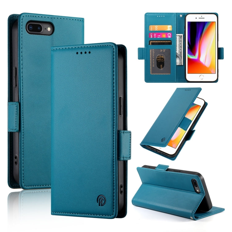 เคสโทรศัพท์หนังด้านแม่เหล็กพร้อมหัวเข็มขัดข้าง สำหรับ iPhone XS Max, สำหรับ iPhone 8 Plus / 7 Plus