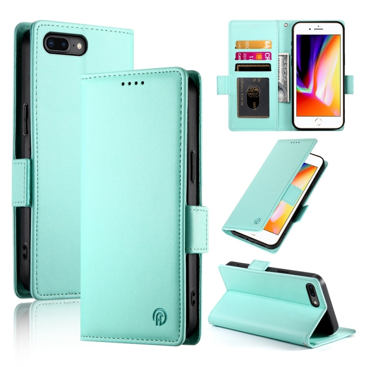 เคสโทรศัพท์หนังด้านแม่เหล็กพร้อมหัวเข็มขัดข้าง สำหรับ iPhone XS Max, สำหรับ iPhone 8 Plus / 7 Plus