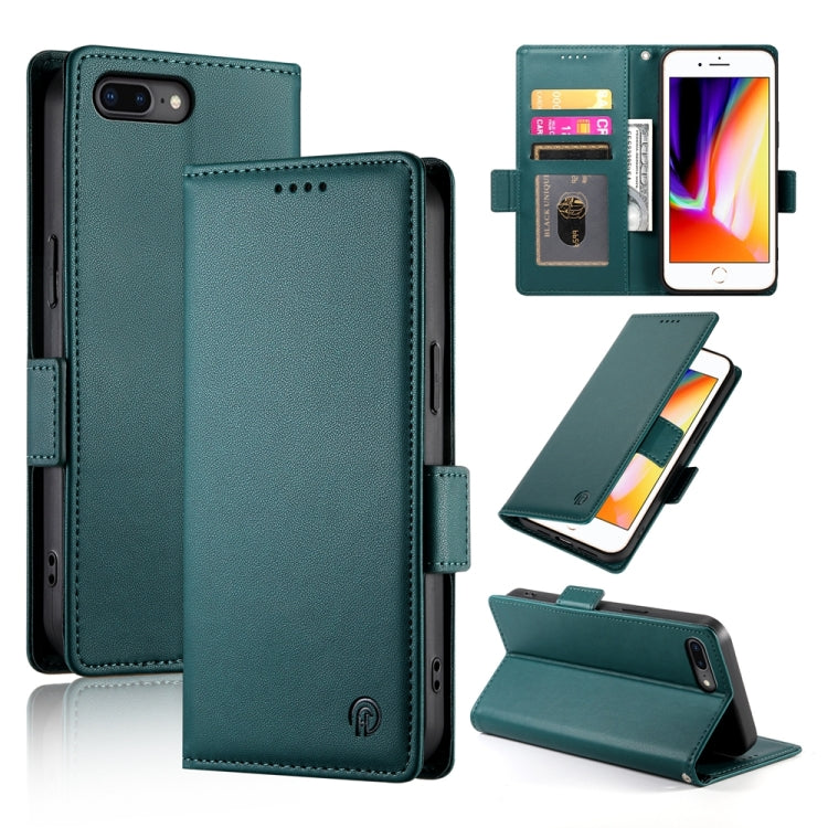 เคสโทรศัพท์หนังด้านแม่เหล็กพร้อมหัวเข็มขัดข้าง สำหรับ iPhone XS Max, สำหรับ iPhone 8 Plus / 7 Plus