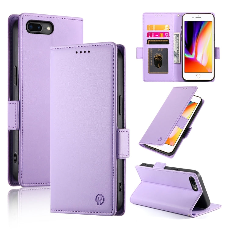 เคสโทรศัพท์หนังด้านแม่เหล็กพร้อมหัวเข็มขัดข้าง สำหรับ iPhone XS Max, สำหรับ iPhone 8 Plus / 7 Plus