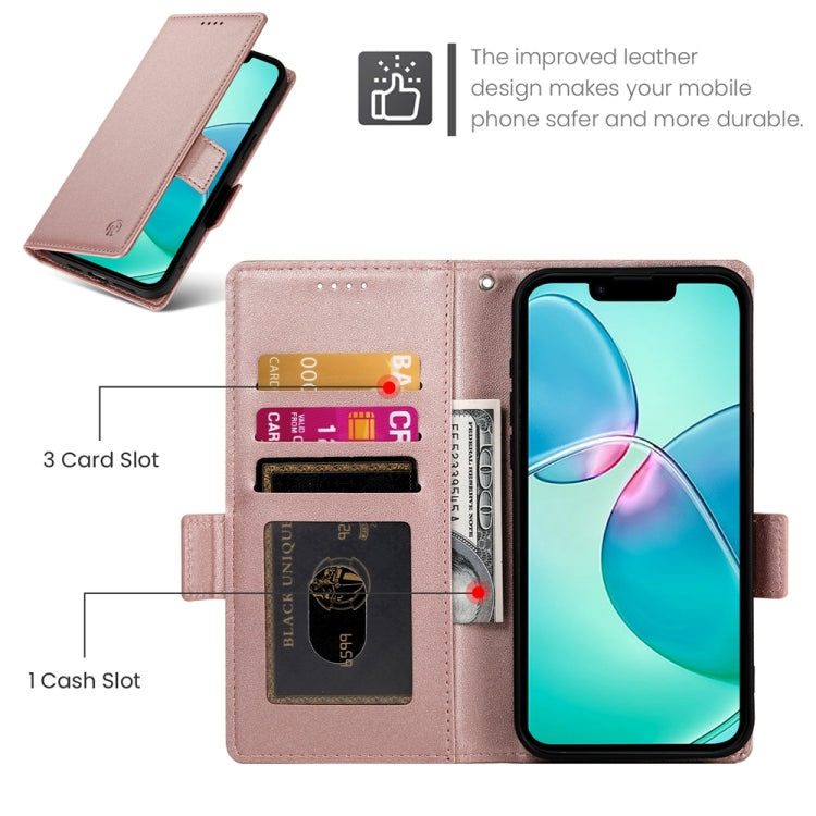 เคสโทรศัพท์หนังด้านแบบแม็กเนติกพร้อมหัวเข็มขัดข้าง สำหรับ iPhone 17e / 16e, สำหรับ iPhone 17 Pro Max, สำหรับ iPhone 17 Pro, สำหรับ iPhone 17, สำหรับ iPhone Air, สำหรับ iPhone 16 Pro Max
